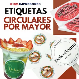Stickers Personalizados para Productos | Impresión en Colombia 14 Etiquetas para circulares por mayor